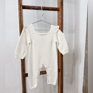 NWT ⭐️ ETTIE & H - MARCIE IVORY KNIT ROMPER - 18-24M